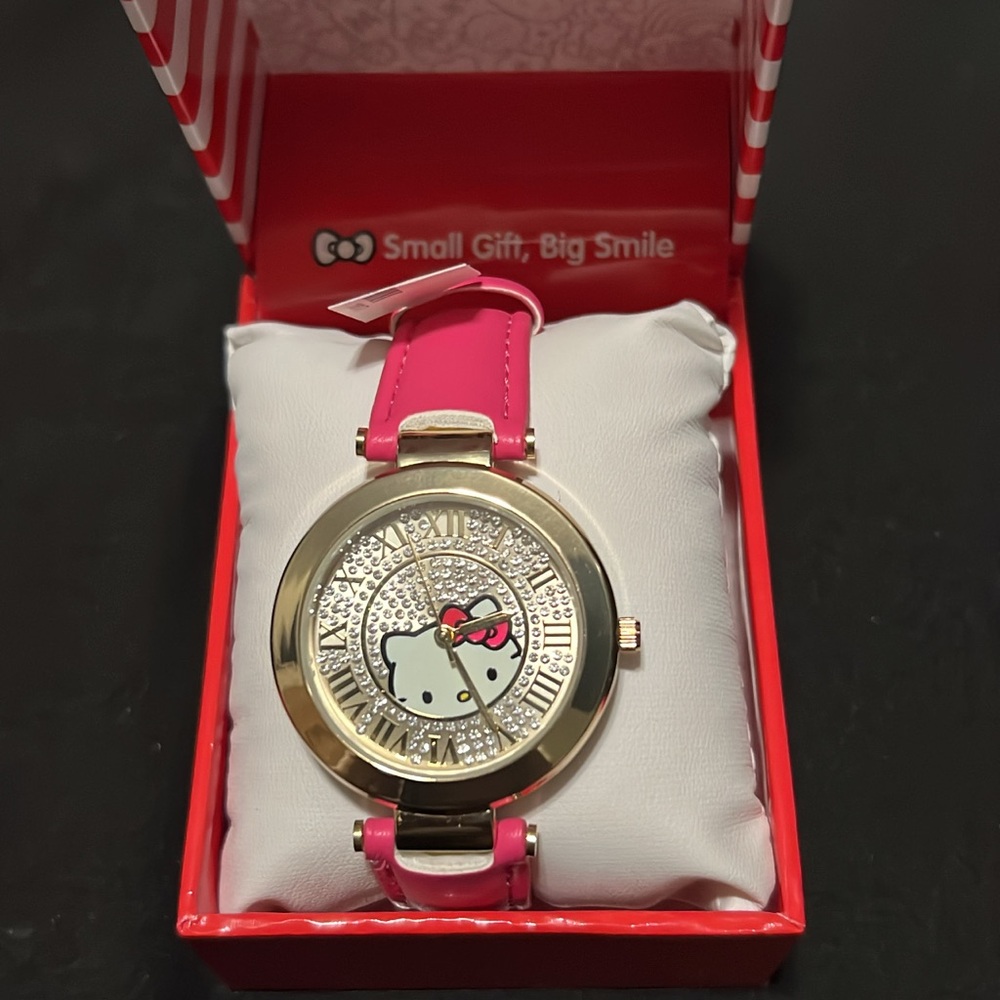 Hello Kitty Pink and Gold Women's Watch